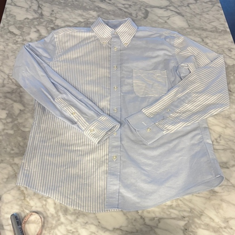 Brooks Brothers Light Blue and White Striped Shirt